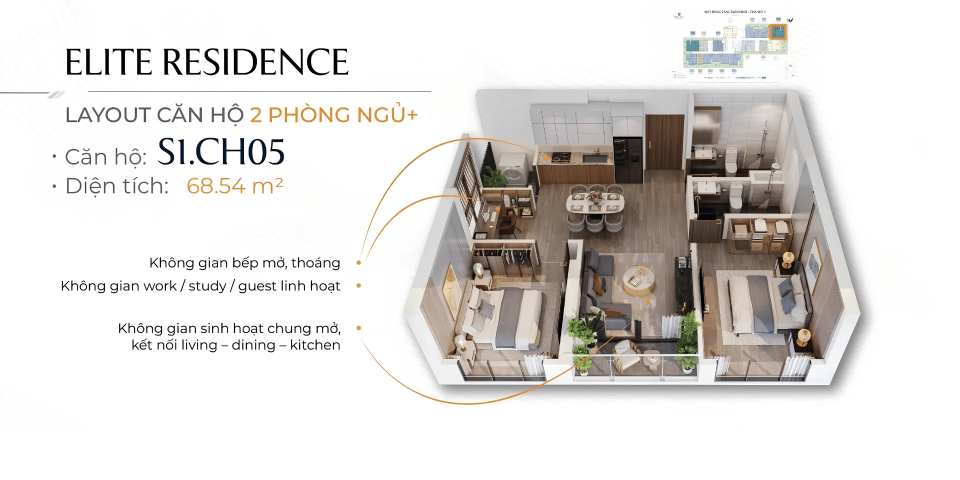 CĂN HỘ 2 PHÒNG NGỦ
